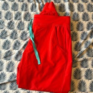 Red jogger scrub pants limited edition! Medium petite**